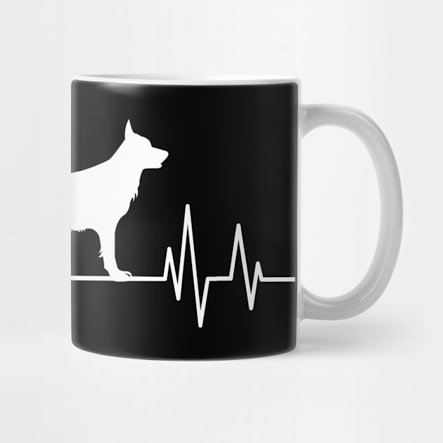 German Shepherd Heartbeat dog Heartbeat Silhouette by mezy